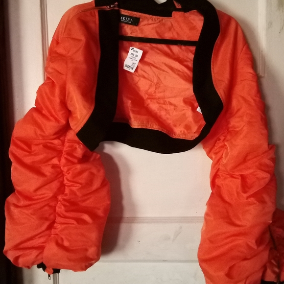 AKIRA SCOTLAND YARD CROP BOLERO BOMBER **NWT** - Picture 7 of 7